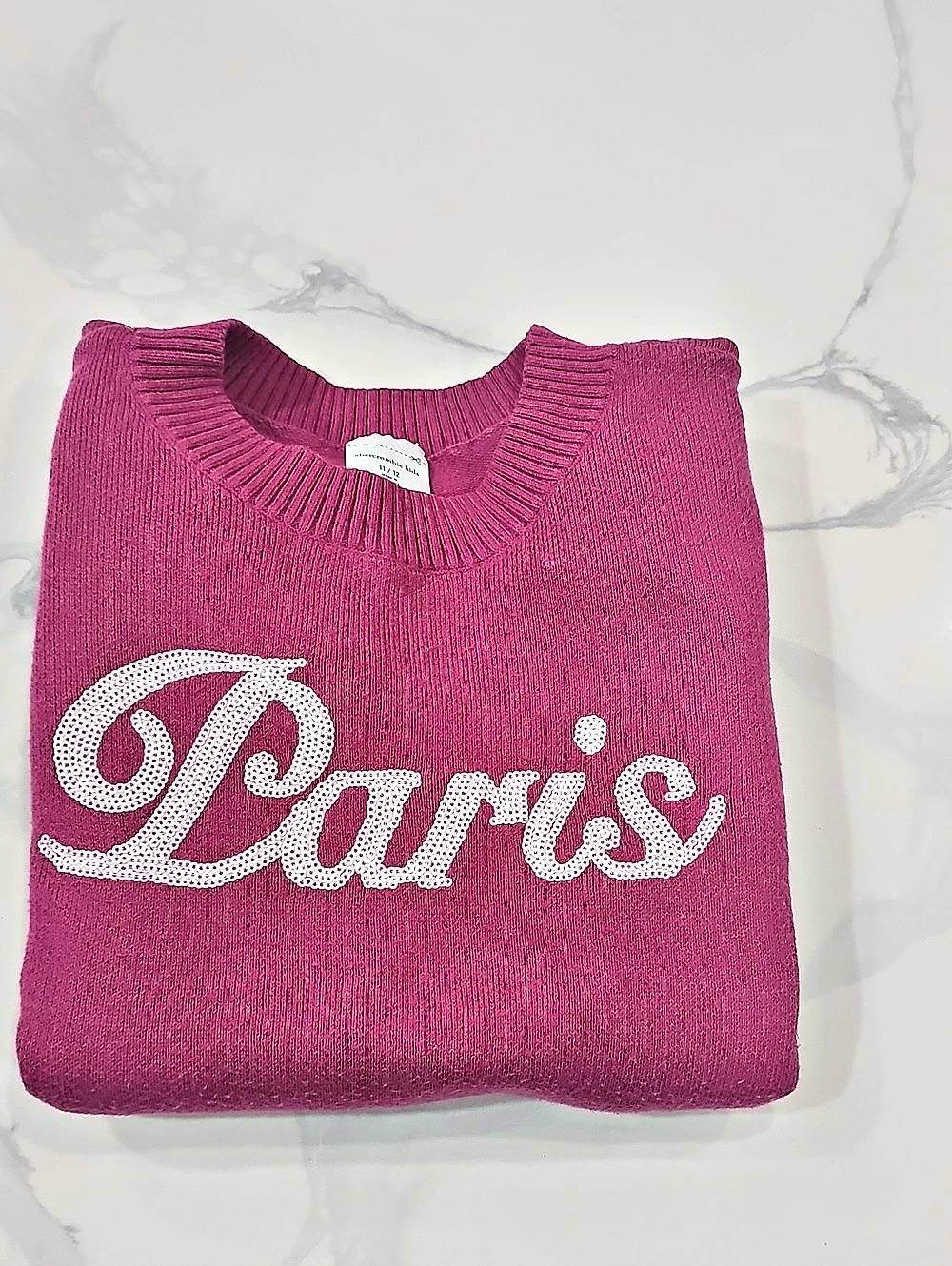 Abercrombie Kids Girls Pink Sweater Size 11/12 Like New